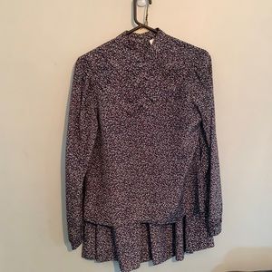 Jennifer skirt set with blouse.